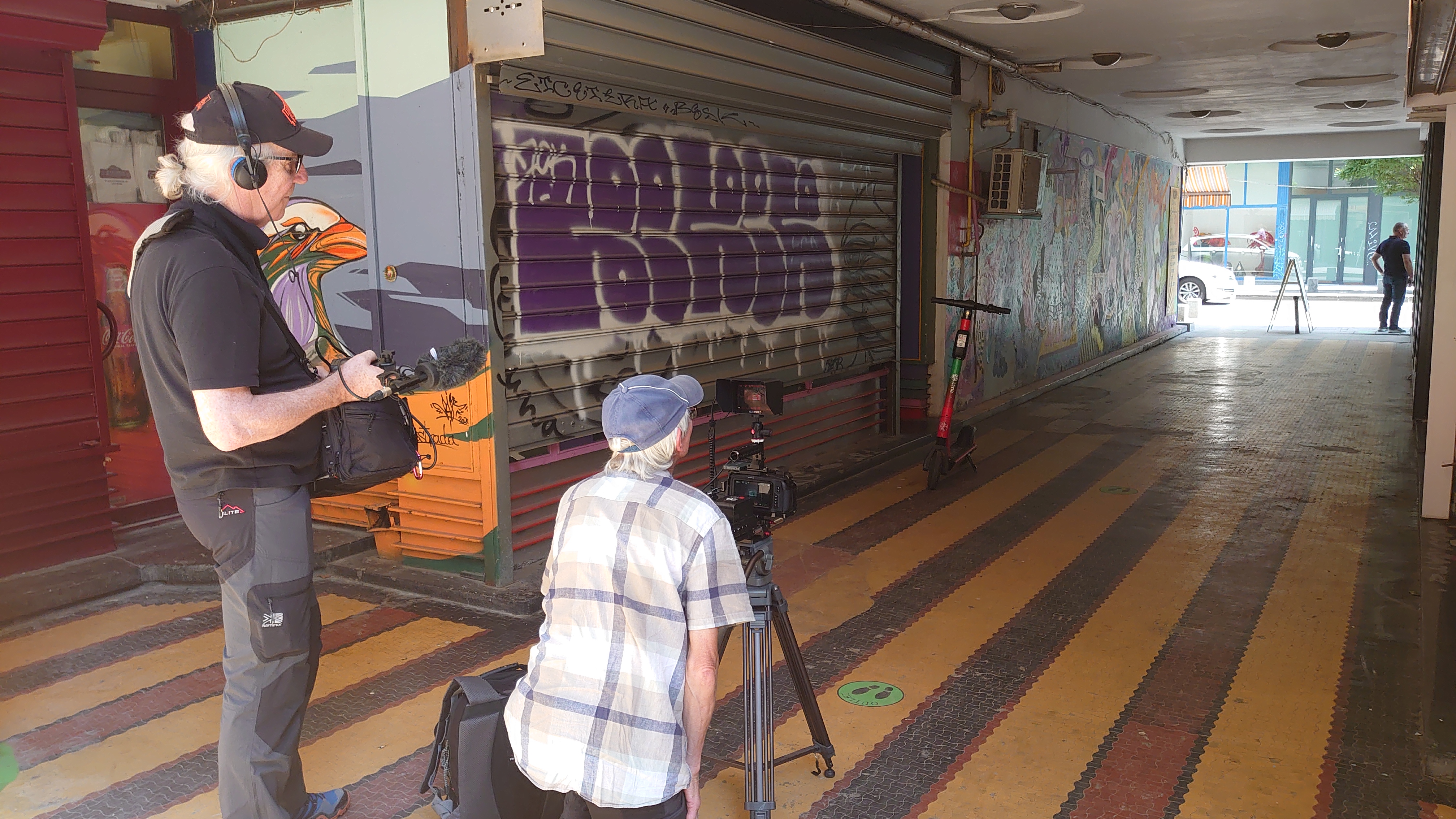 Filming a documentary in Romania