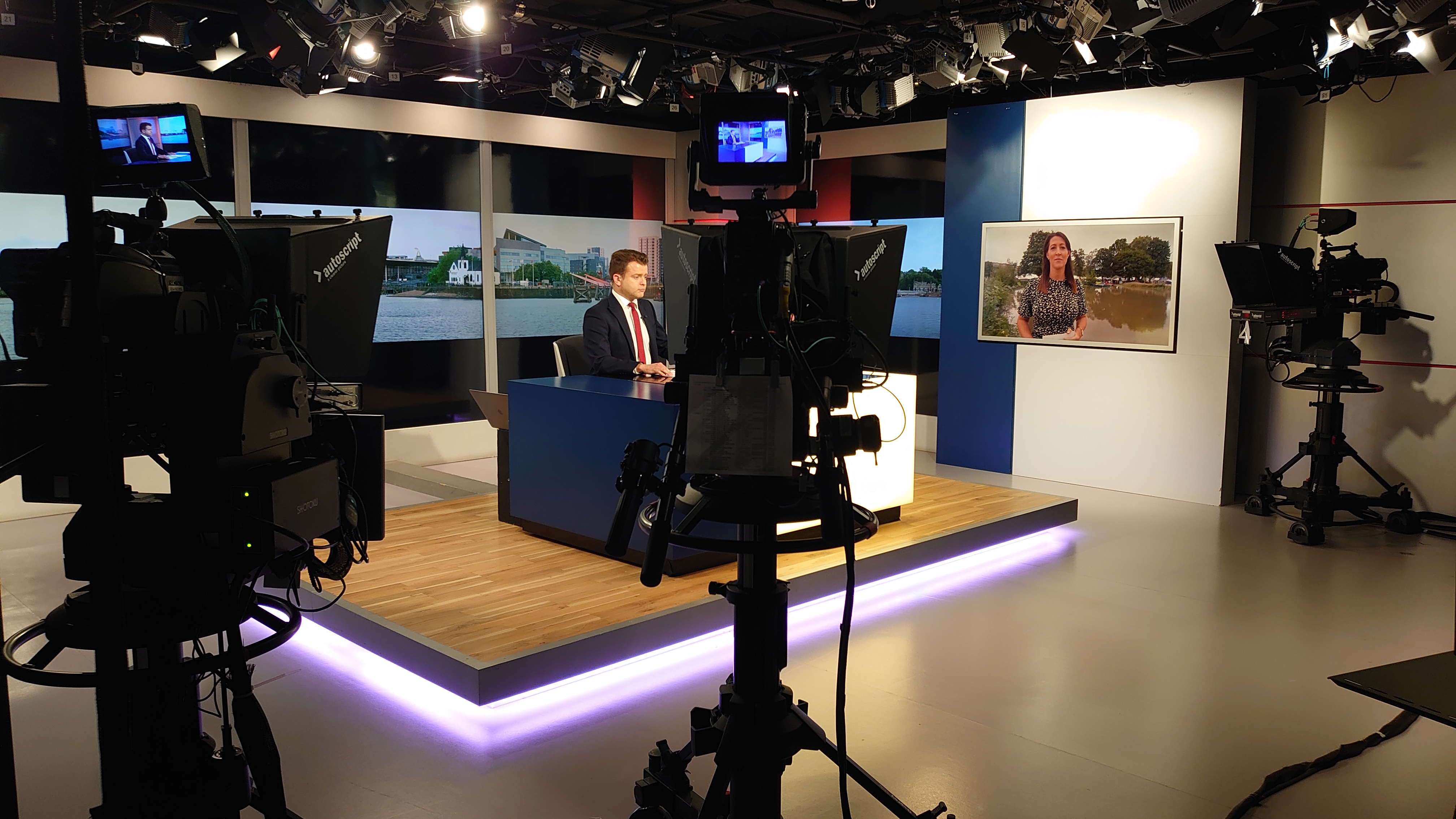 TV Studio News Camera Op